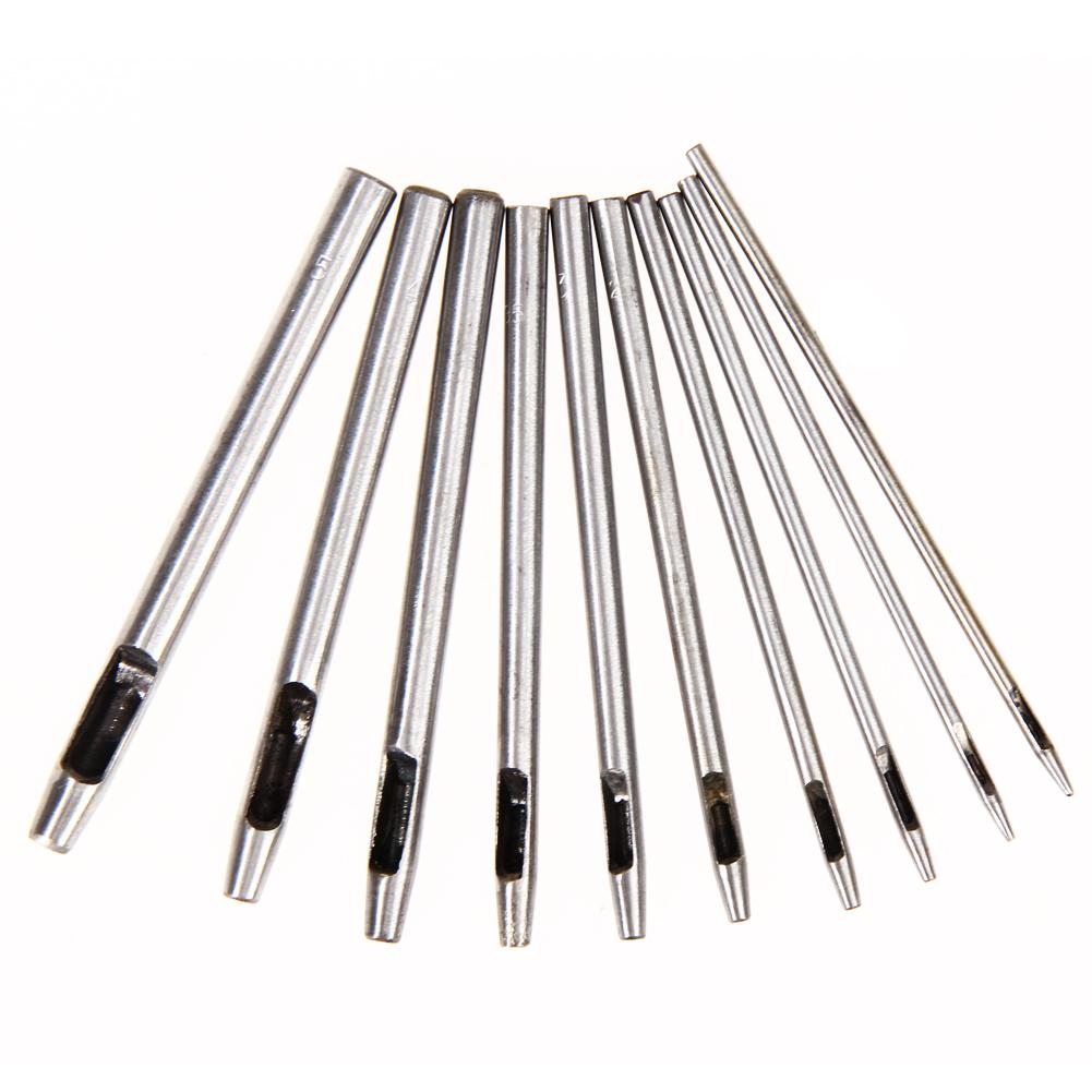 10X Locheisensatz Lochpfeifen Locheisen Lochstanzer Loche Lochstanzen 0.5-5 mm