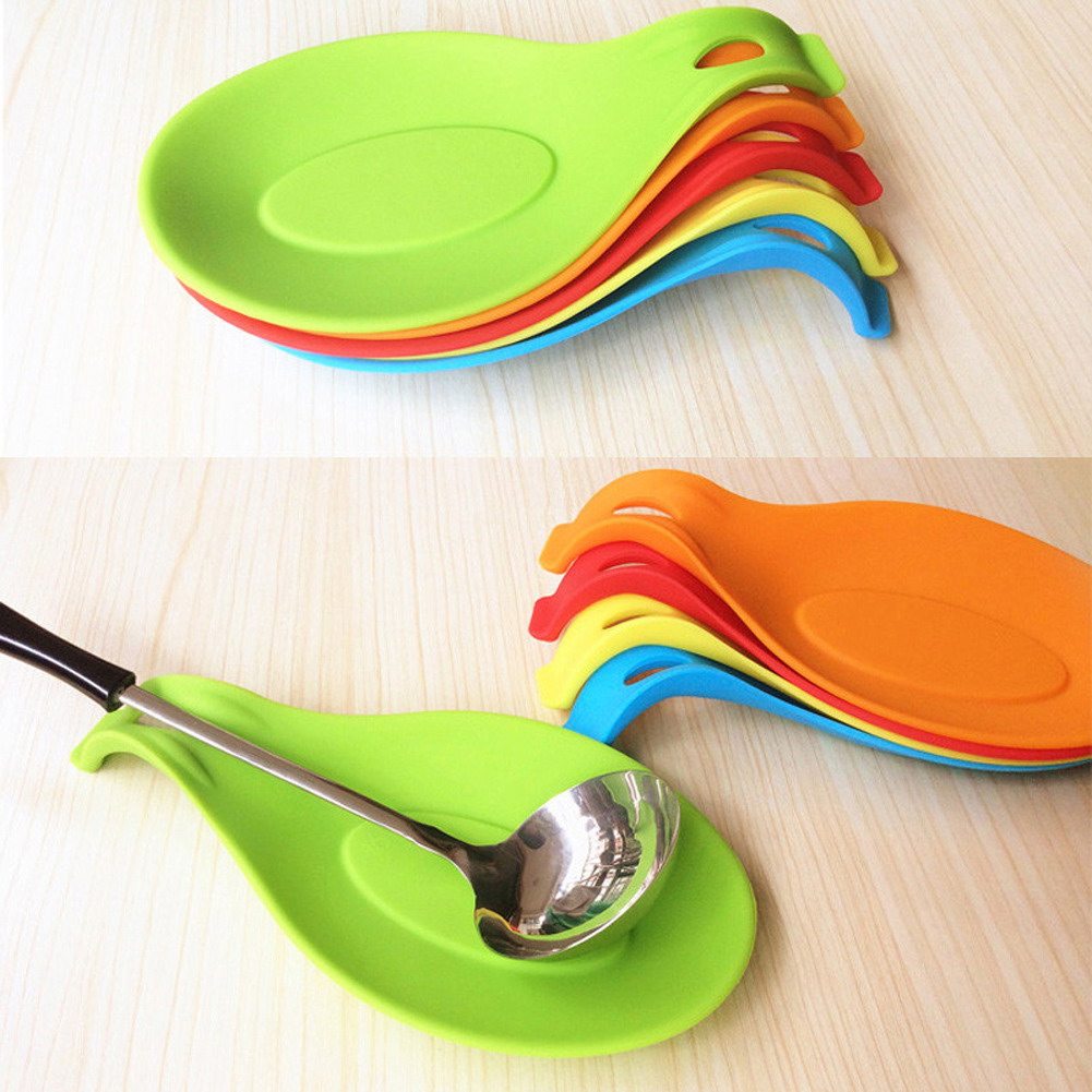 Süßigkeit-Farben-beständige Silikon-Löffel Mat Tischset Kit^\ Untersetzer T S2A1