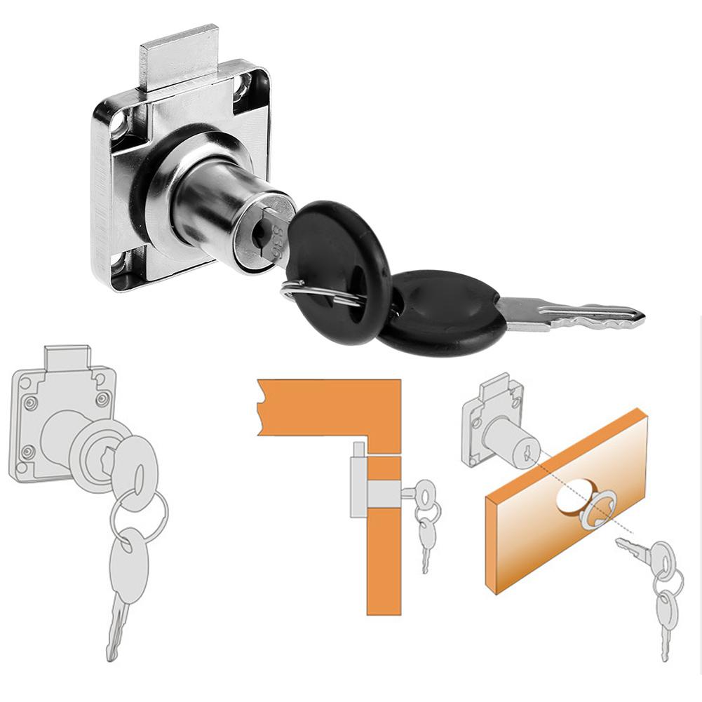 3Pcs Cam Lock Cabinet Drawer Cupboard Wardrobe Locker Mailbox Latch Kid Safe