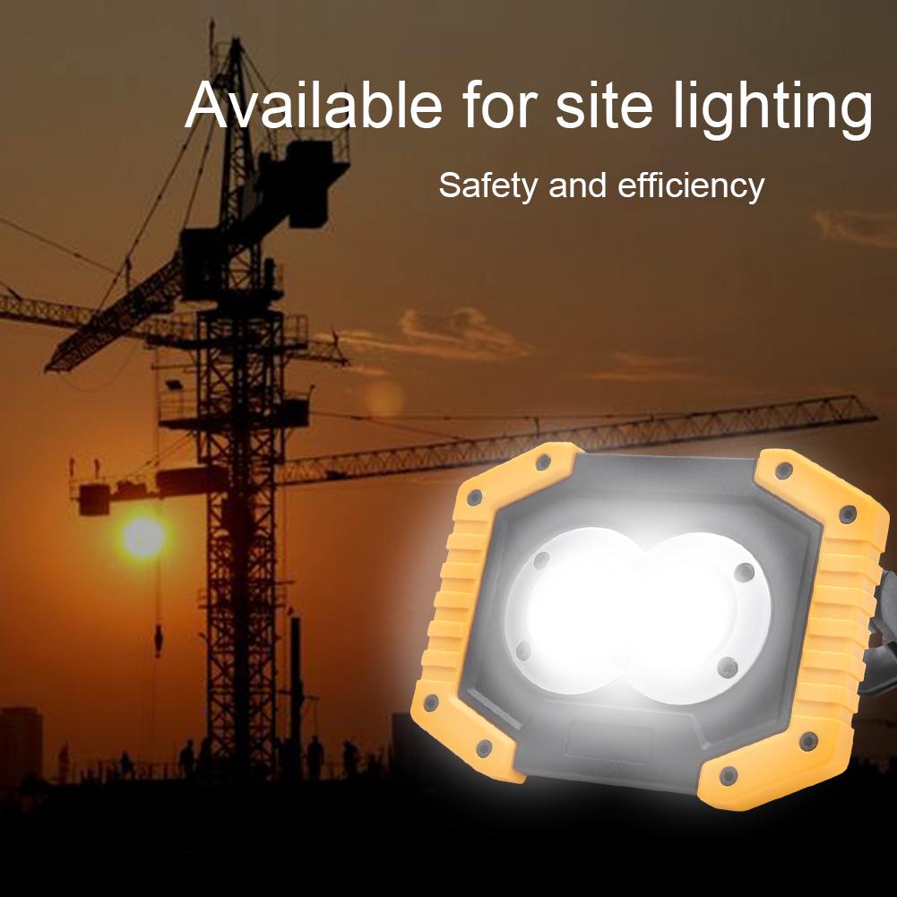 20W Kaltwei/ß Froadp LED AKKU Blau Baustrahler Fluter Campinglampe Nachtfischen n/ächtliche Handlampen wiederaufladbar Flutlicht Arbeitsleuchte