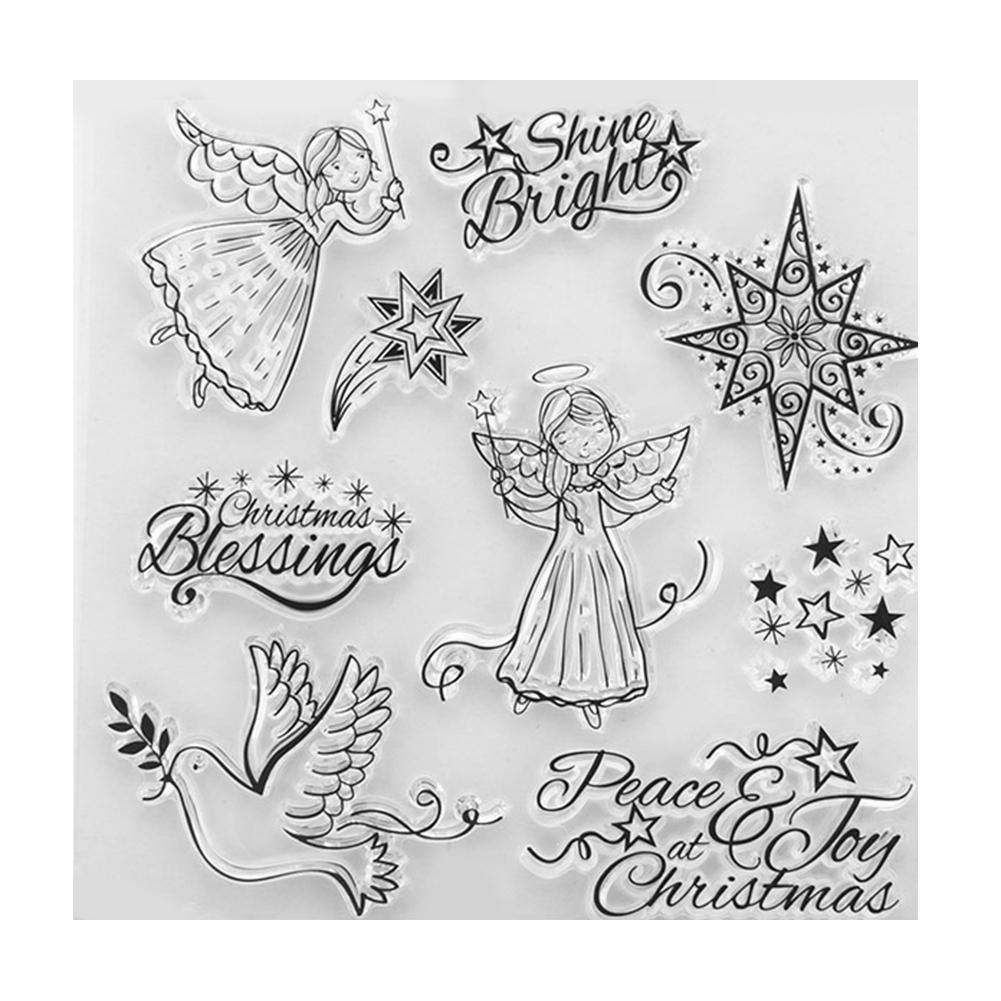 Angel silicone rubber seal Clear Stamp Scrapbooking Diary Multi Card DIY Decor